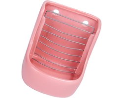 Keramische Voerbak - Hooi Dispenser - Knaagdier Voeren - Anti-omval Ontwerp - 16 x 13.5 x 13.5 cm - Roze