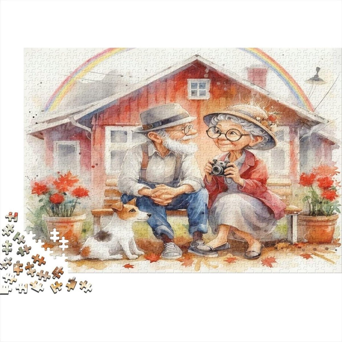 Papier Puzzel - 1000 Stukjes - Ontspanning Thuis - Bevordert Vaardigheden - 38 x 26 cm - Stijl-8