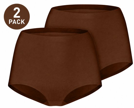 ten Cate Dames High Waist – Secrets – 2-Pack – Coconut– Maat L – Naadloos & Comfortabel Ondergoed – Fluweelzachte Afwerking – Voordeelverpakking