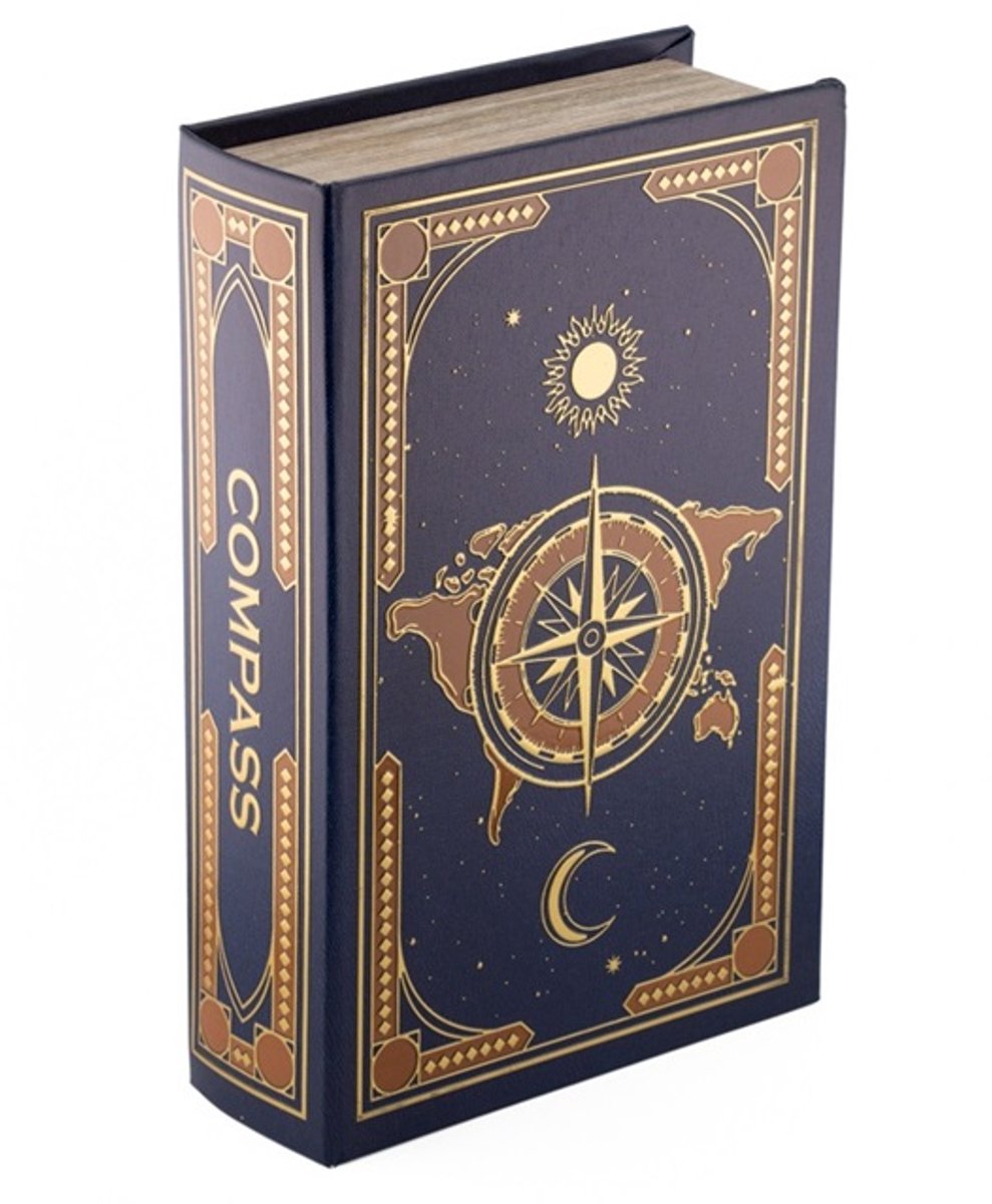 Opbergboek koffietafel Compas 27x18cm