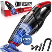 BELLAVITA ® Kruimelzuiger - Kruimeldief - 2026 Model - Handstofzuiger - Snoerloos - Kruimelzuiger Nat & Droog - 3 Opzetstukken - HEPA Filter - LED Verlichting - Extra Krachtig - Auto - Stofzuiger