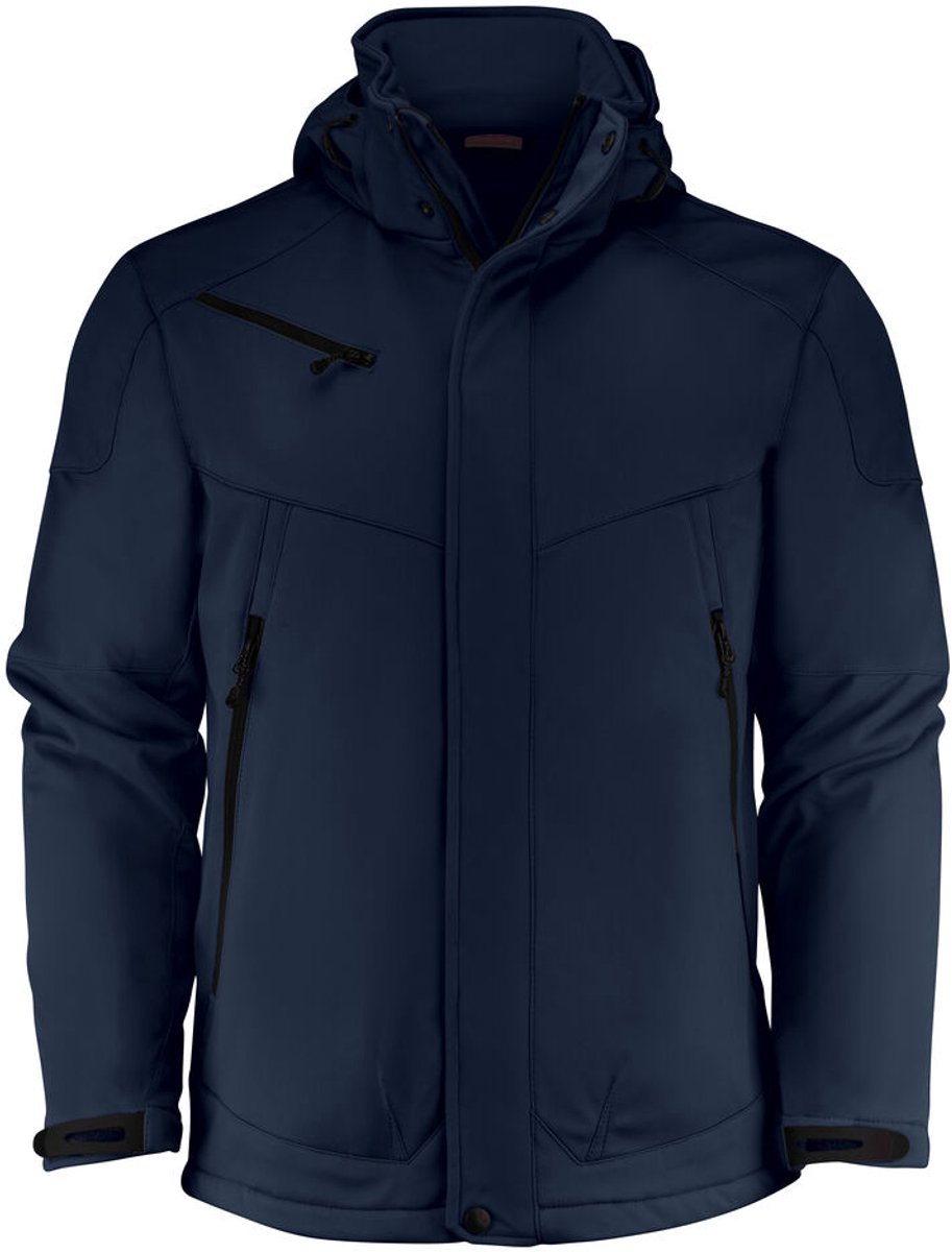 Printer JACKET SOFTSHELL SKELETON 2261035 - Donker marine - XXL