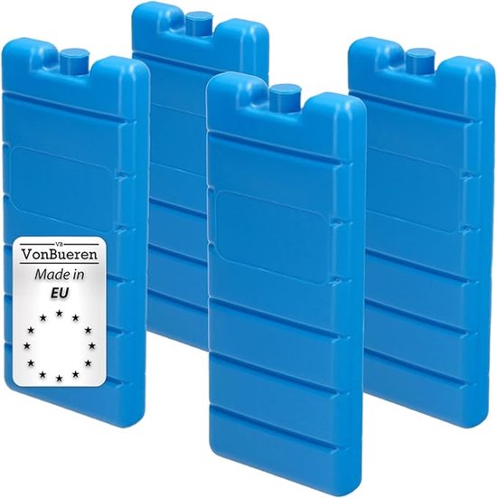 4x koelelementen - koeltas & koelbox - 12 uur lange koeling - 200 g per stuk - 7,5 x 16,5 x 2 cm — afbeelding 3