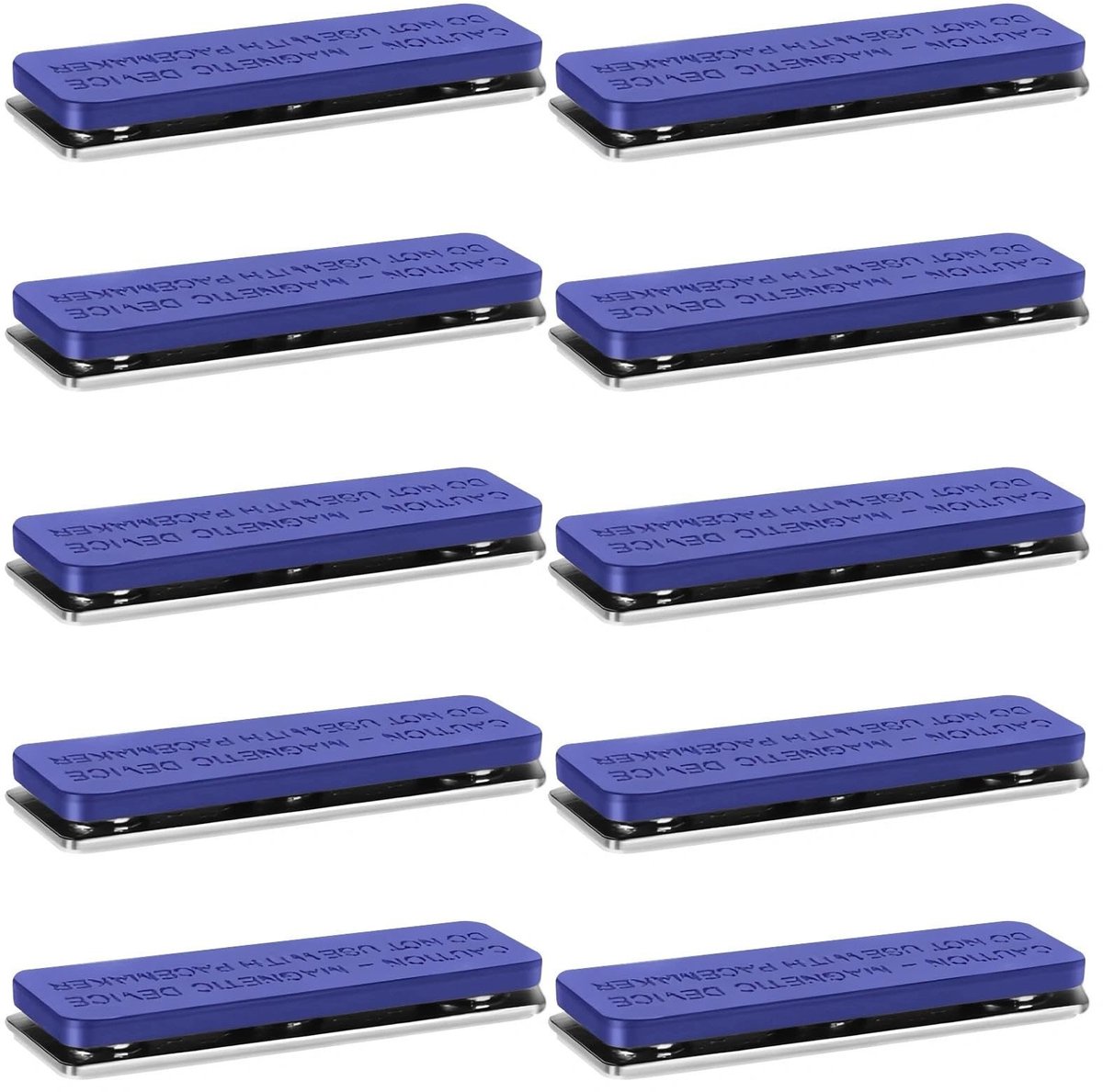 Dailygoods- Naambordje Magnetisch - 10 Stuks - Blauw - PVC/Roestvrij Staal - Geschikt voor Kleding - Eenvoudig te Dragen - Duurzaam - Badge