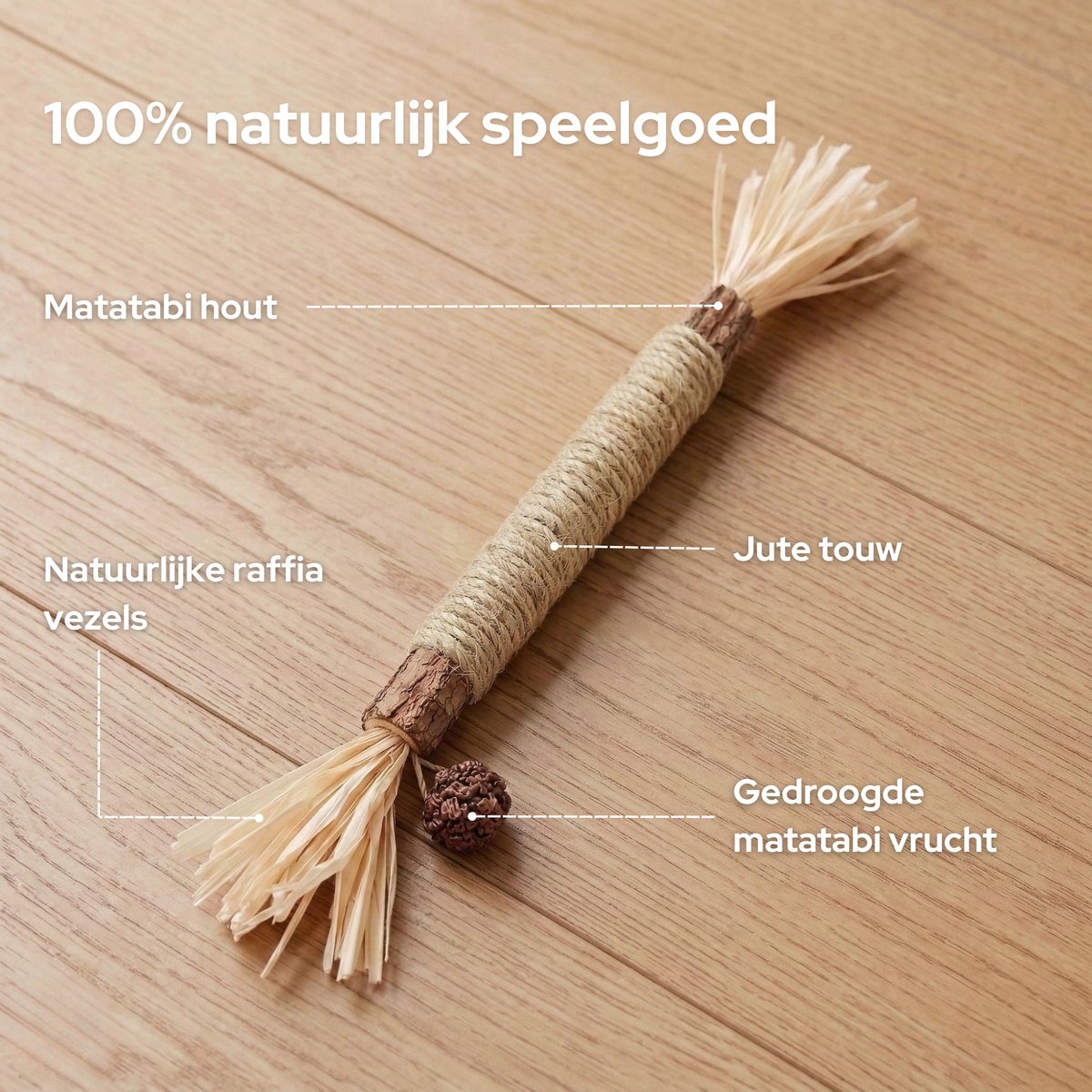 FURTASTIC® Matatabi Stokjes voor Katten - 4 Stuks – 100% Natuurlijk Catnip Kattenspeelgoed — afbeelding 5