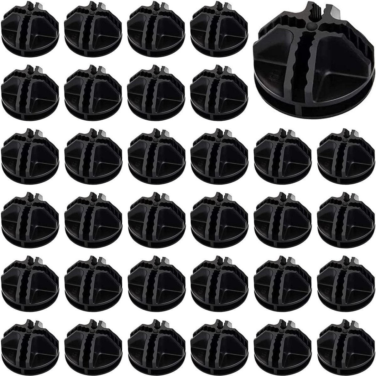 50 Stuks Connectors - DIY Schoenenrek - Schoenkast - Invoersysteem - Opslag - Boekenkast - Zwart
