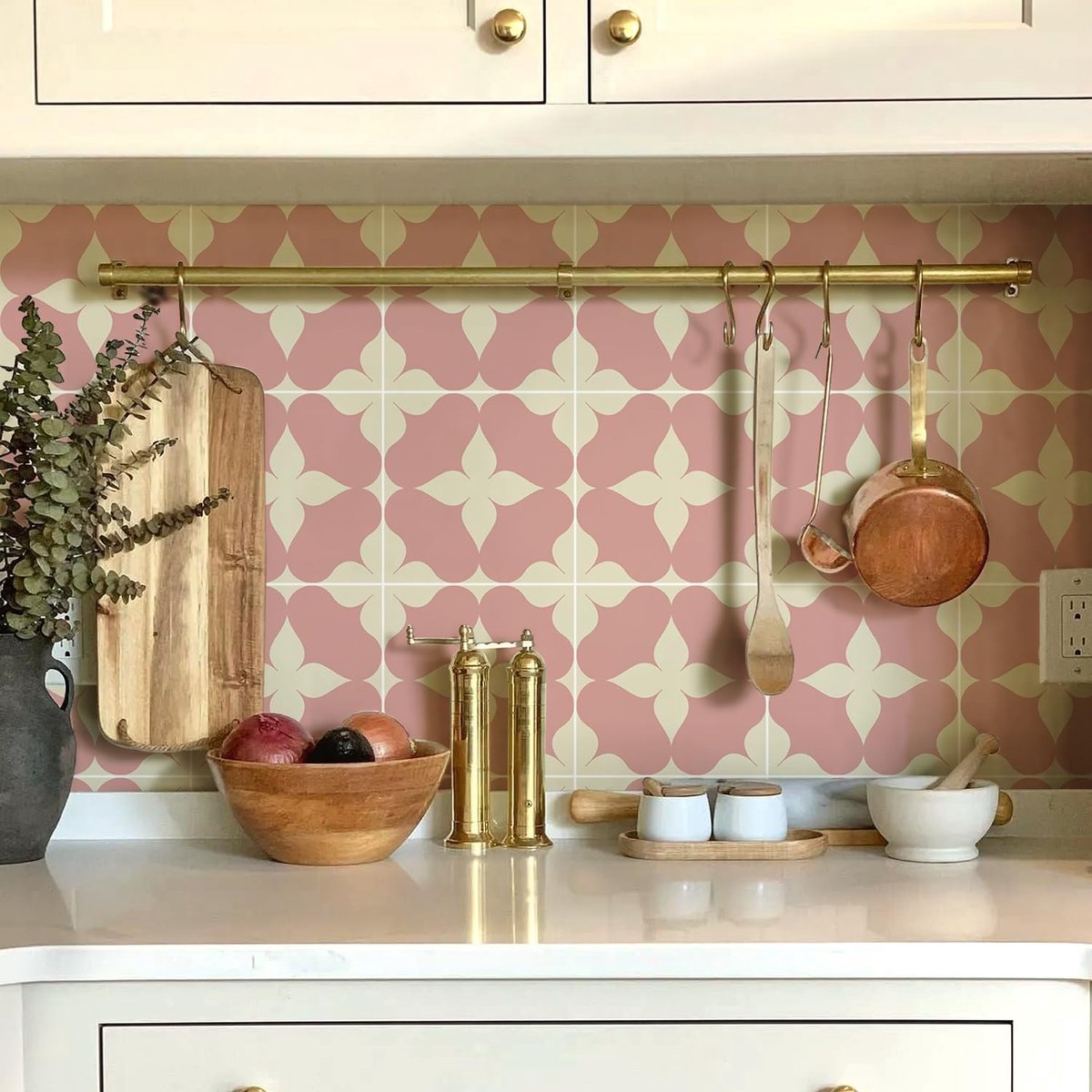 Dailygoods- Tegelstickers 25 stuks - Zelfklevend - Roze - Badkamer/Keuken - Makkelijk aan te brengen - Vierkant 15 cm - Wanddecoratie
