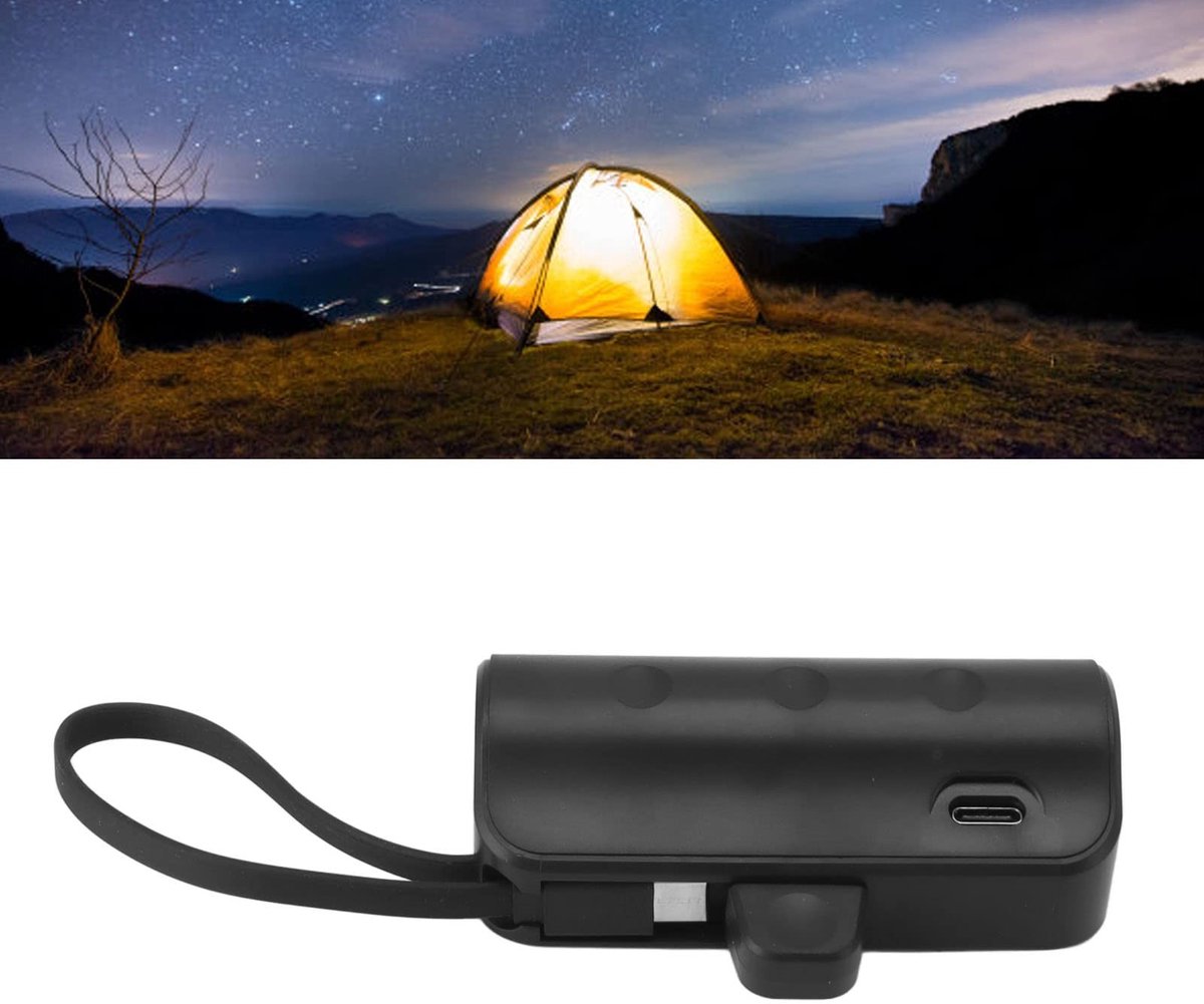Dailygoods- Powerbank Mini Draagbare Oplader - 30000 mAh - Type C - iOS/Android Compatibel - Lichtgewicht - Slagvast ABS Materiaal – foto 7