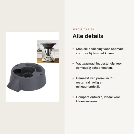 Dailygoods- Kookmachine Stabiele werking - Blender - Mengkom - Vaatwasmachinebestendig - Premium PP-materiaal - Multifunctioneel - Keukenmachine van Dailygoods — afbeelding 2