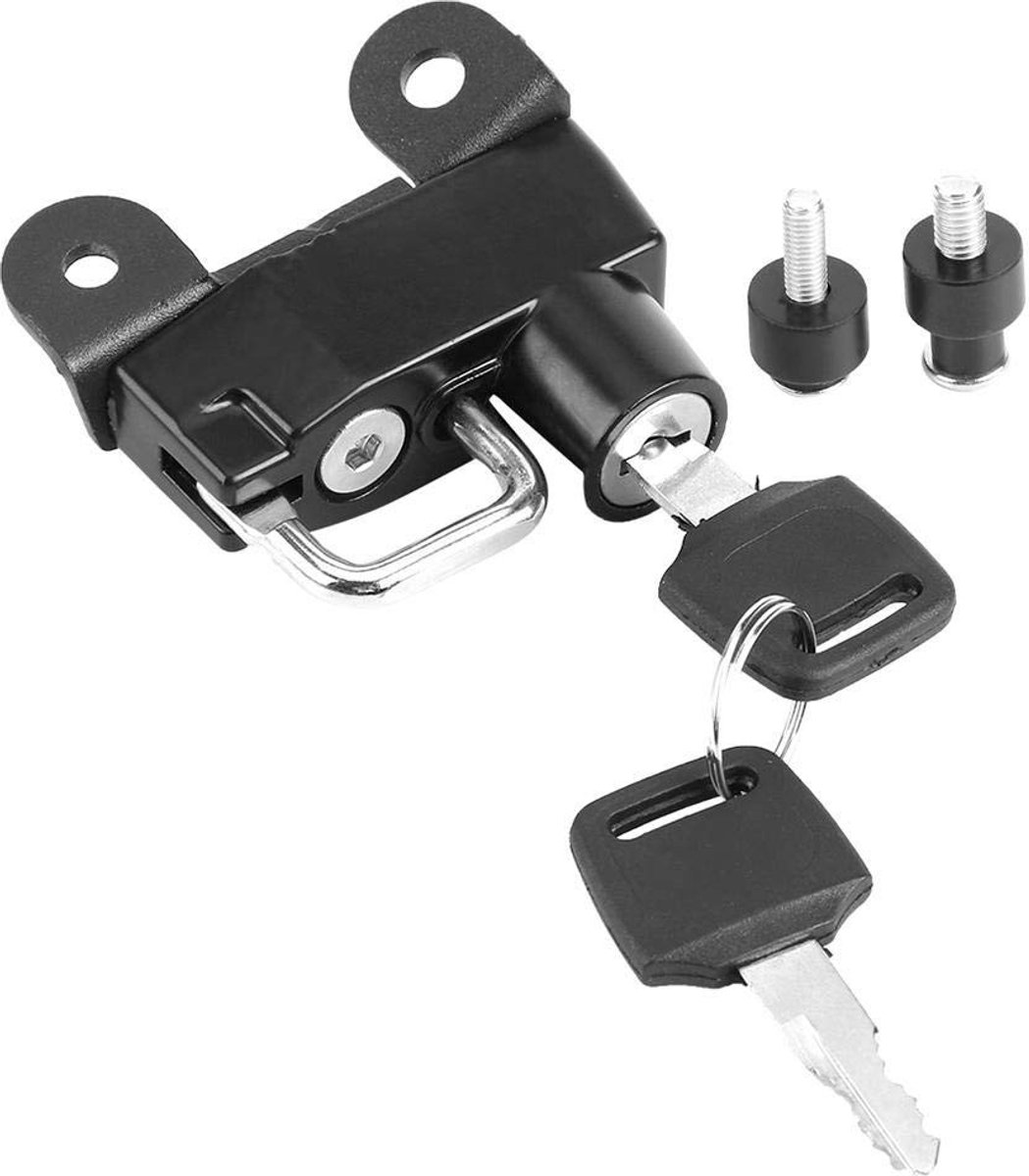 Dailygoods- Motorhelmslot Gloednieuw - Aluminiumlegering - Voor Scrambler 400/800 - 2 Sleutels - Lichtgewicht 145 g - Zwart - Helmslot