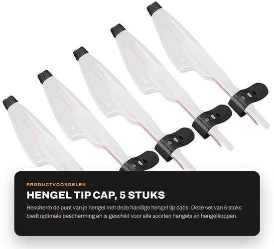 Dailygoods- Hengel Tip Cap Verstelbaar - 5PCS Hengel Tip Protector - Kunststof - Zeevisaccessoires - Lichtgewicht - Duurzaam - Hengeltipdop van Dailygoods — afbeelding 5