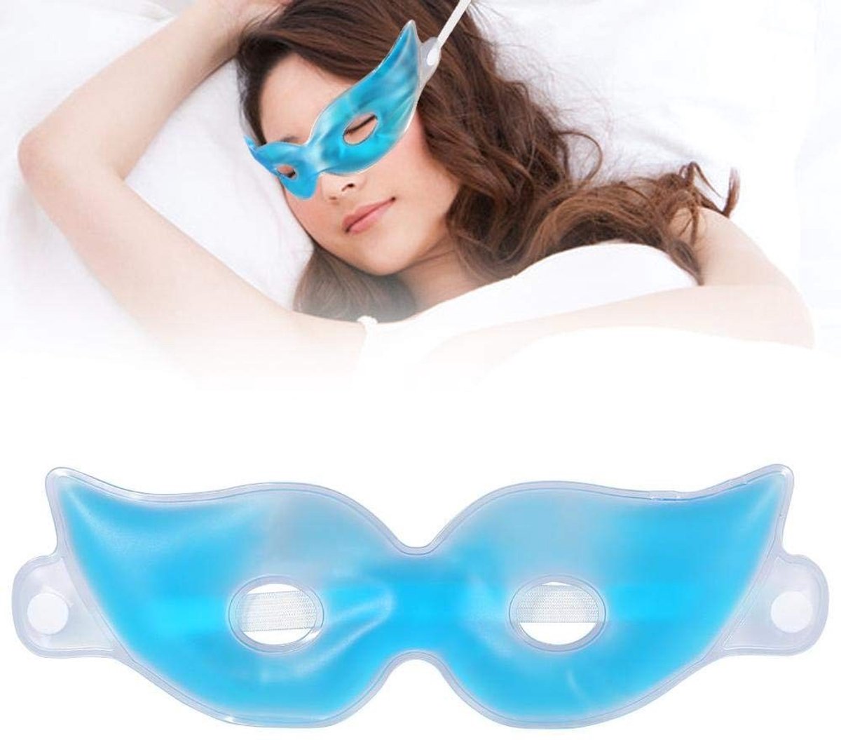 Dailygoods- Oogmasker Verkoelend - Oogmasker Koud - Oogmasker Warm - Oogmasker voor Droge Ogen - Herbruikbaar - Gelmasker voor Hoofdpijn - Koelmasker