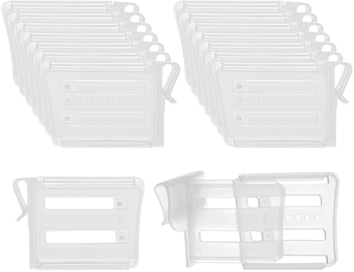 Dailygoods- Koelkast Organizer 16 Stuks - Koelkast Divider - Koelkast Scheidingswand - Koelkast Opbergbak - Koelkast Organizer Lades - Transparant PP Materiaal - Koelkastindeling