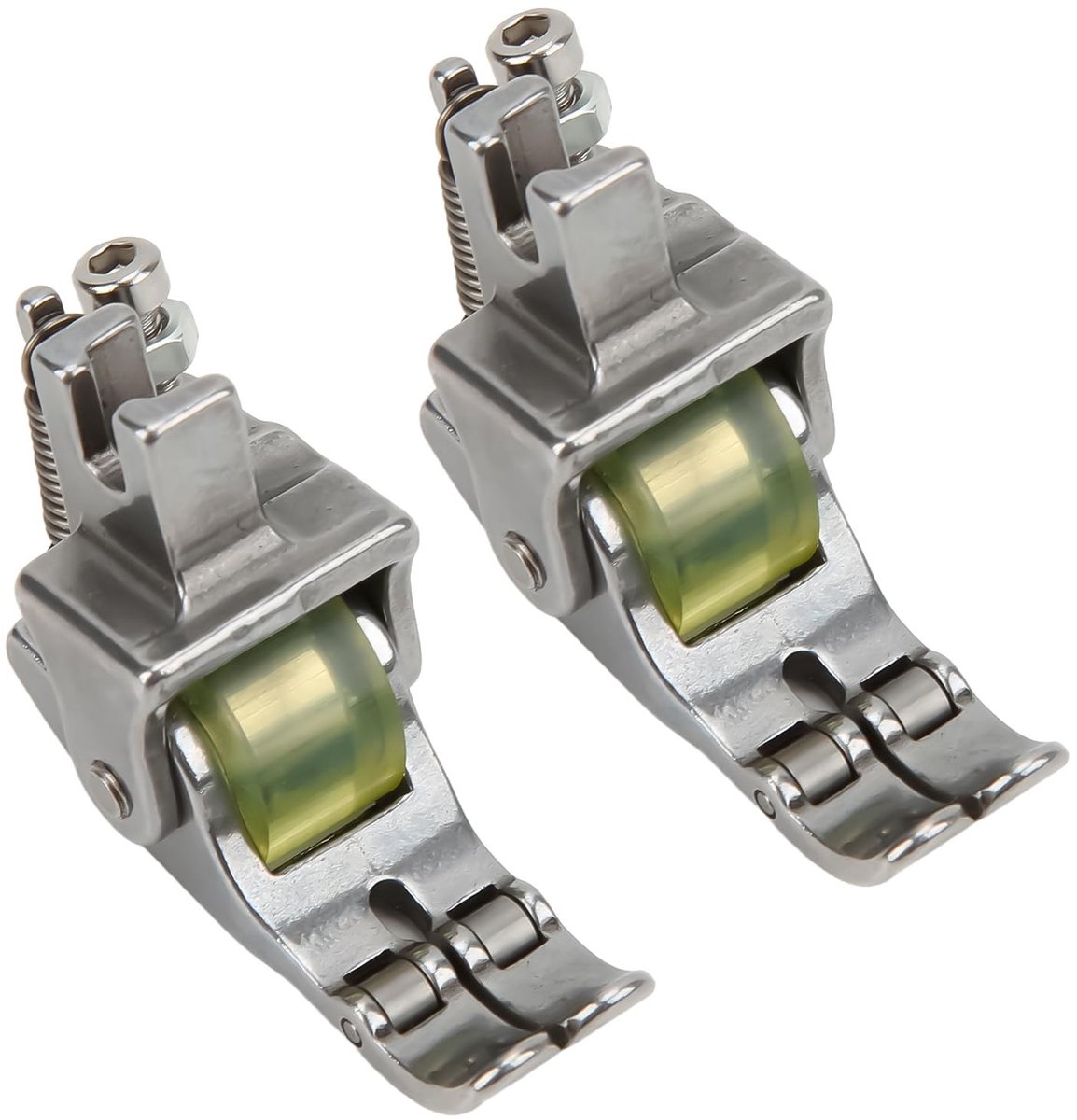Dailygoods- Naaivoetje rubberen wiel - Naaivoetjes industriële naaimachines - Lichtgewicht - Metaal - 1 stuk - 4 cm lengte - Naaimachineonderdeel