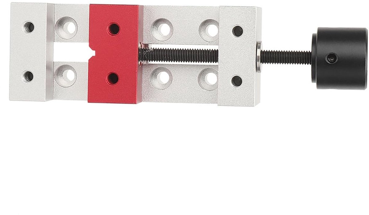 Dailygoods- Platte Klem - Mini Aluminium - Bankschroef 50 mm - Boorpers - Mechanische Machine - Geschikt voor Sieraden