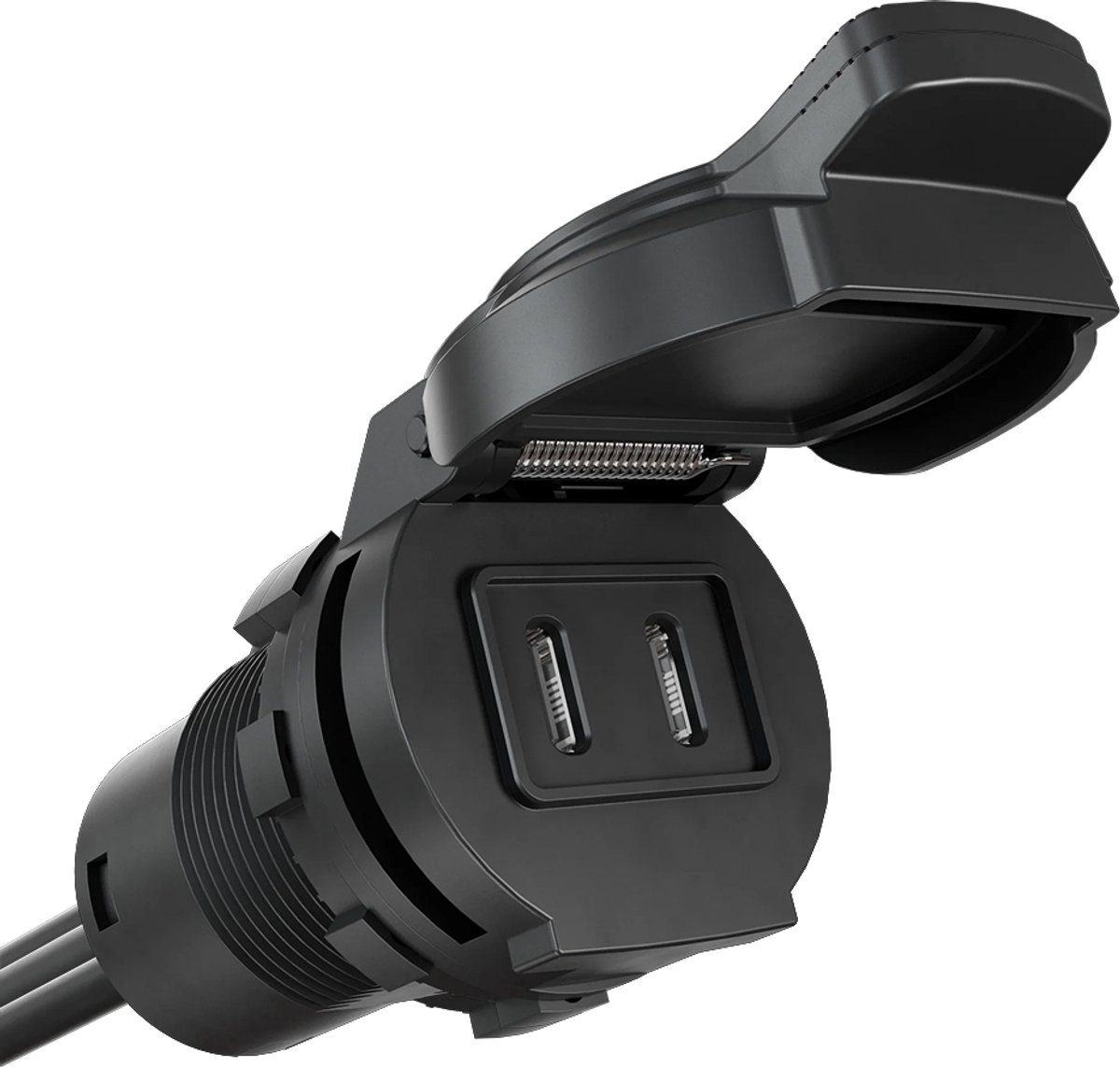 AquaAmp Dual USB-C lader - waterdicht - boot - camper - caravan - 12 volt - 24 volt