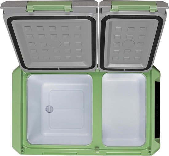 Steamy-E Single Zone 45, Elektrische Compressor Koelbox met twee compartmenten, 32 Liter, Grijs, 12V/230V, voor vriezen en koelen van -20 tot +20, ideaal voor op de camping — afbeelding 3