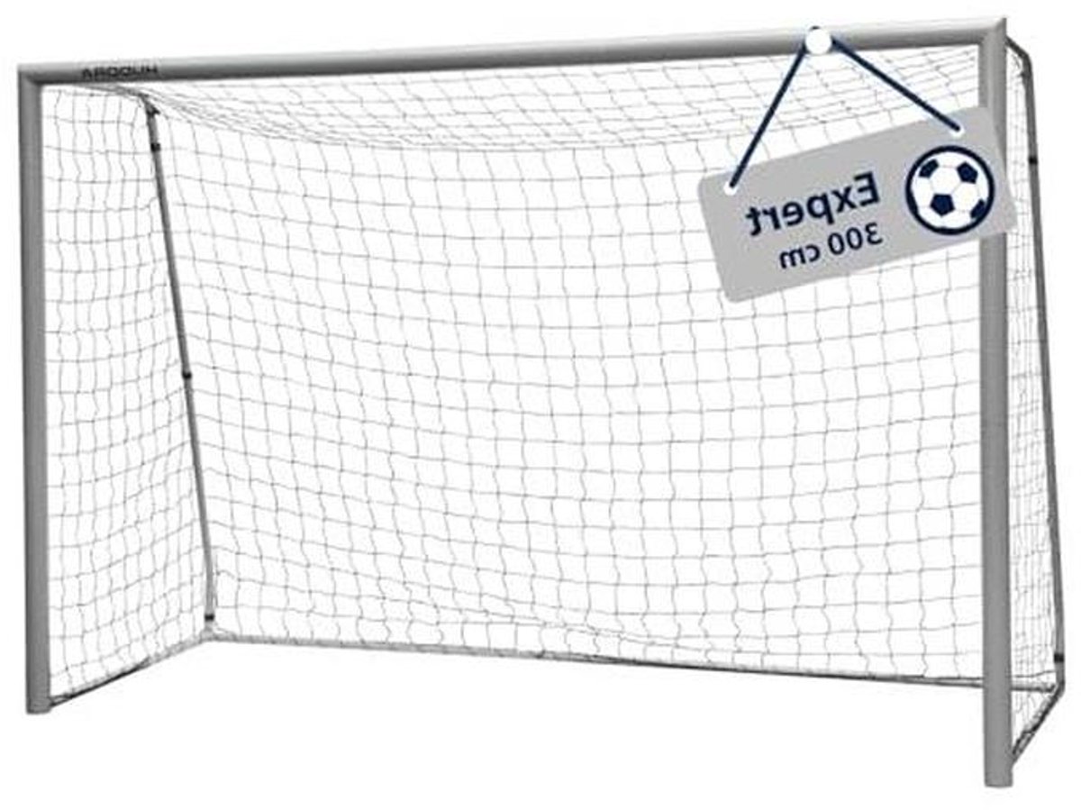 HUDORA Expert 180 Voetbaldoel, voor kinderen, jongeren en volwassenen, grijs