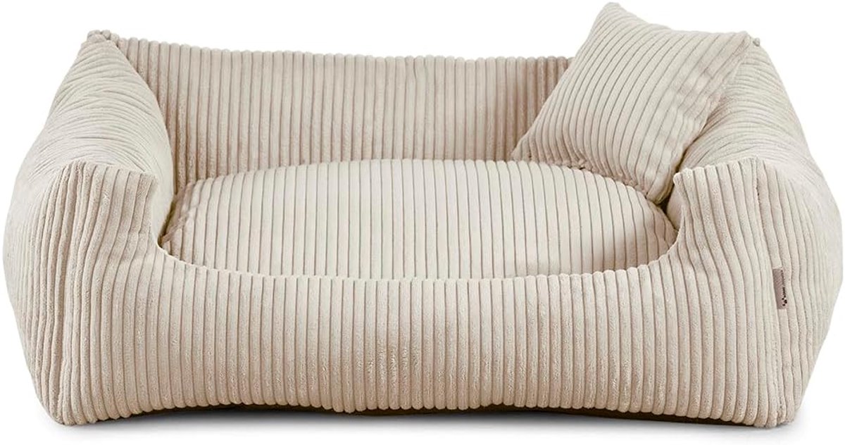 Luxe Hondenkussen met Polyurethaanschuim - Ribbelstructuur & Vuilafstotend - Diverse Kleuren en Maten