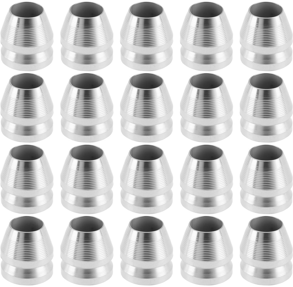 Dailygoods- Handvat Wiggen 20 Stuks - Veiligheid - Geschikt Voor Hamer/Bijl - Metaal - Totale Lengte 9,6 mm - Breedte 8 mm - Gatdiameter 5 mm