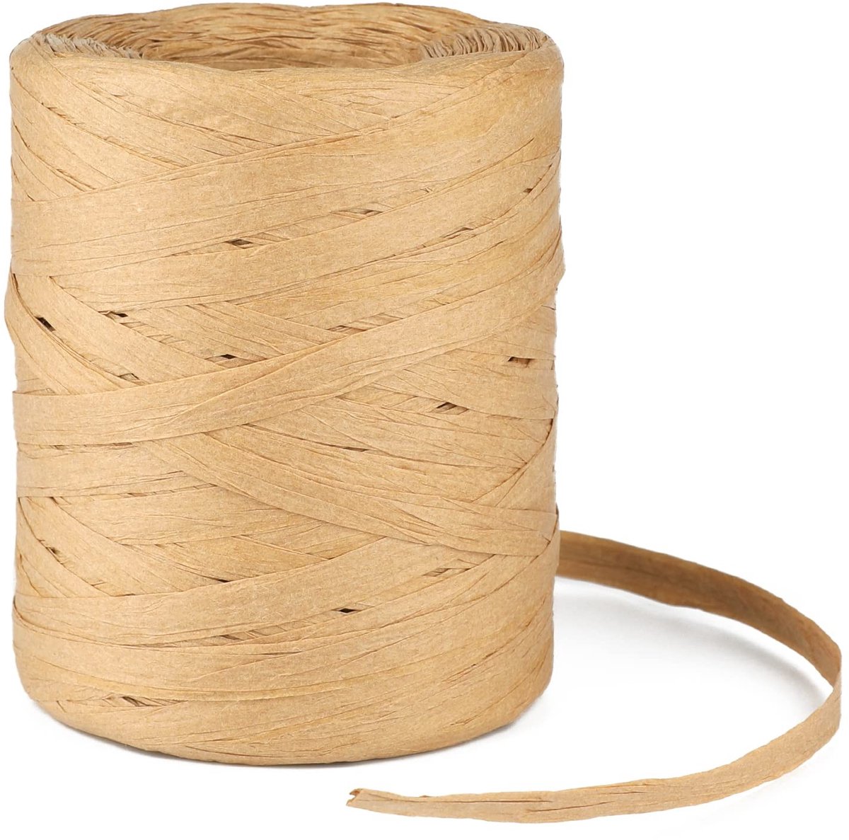 Dailygoods- Raffia Lint 200m - Natuurlijk Papieren Lint - Cadeaulint - Decoratie Lint - Ambachten - Recyclebaar Materiaal
