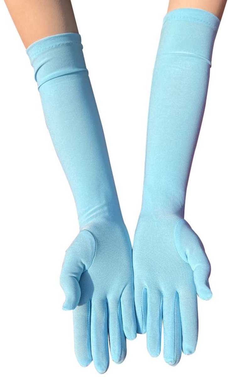 Dailygoods- Handschoenen Dames - Lange Melkzijde - Elegant - Danshandschoenen - Bruiloft - Comfortabel - Zacht Materiaal - Dameshandschoenen