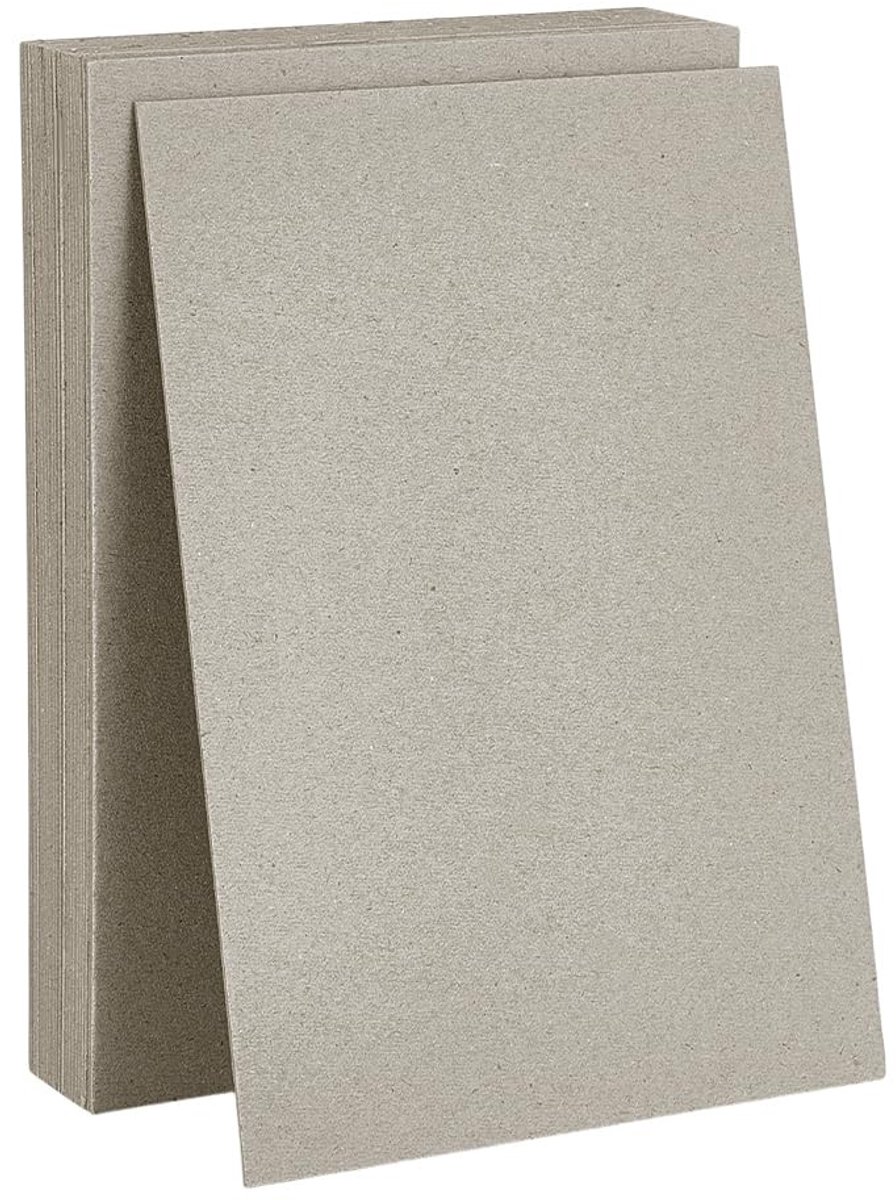 Dailygoods- Boekendoos 25 Vellen - Spaanplaatvellen 12,7 x 17,8 cm - Boekbindbenodigdheden - Knutselen - Verpakking - Lichtgewicht 1 mm Dik - Boekbindmateriaal
