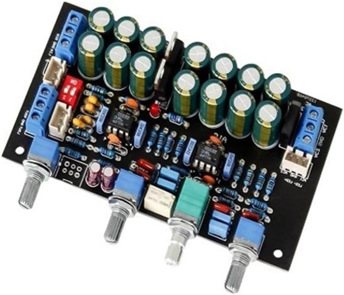 Audio Versterker - Voorversterker Tone Board - Muziek Luisteren - Stereo Audio Kwaliteit - 12 x 8 x 2 cm