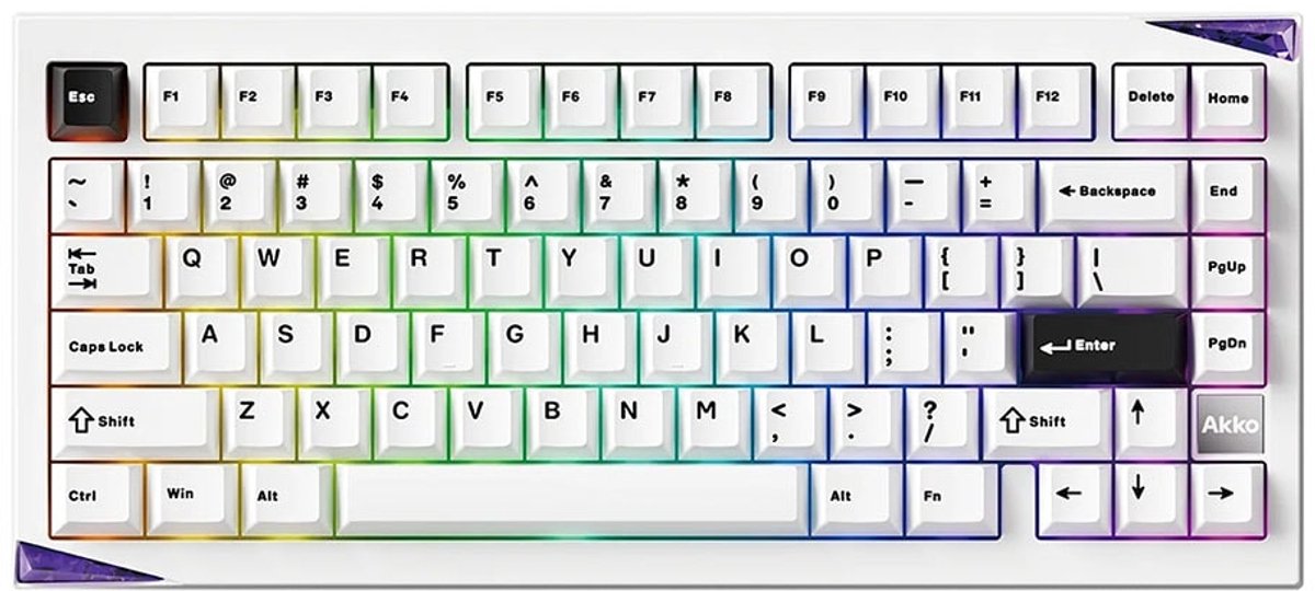 AKKO Mineral 01 VIA Stellar Rose Switch Hotswap RGB Draadloze Mechanische Gaming Toetsenbord