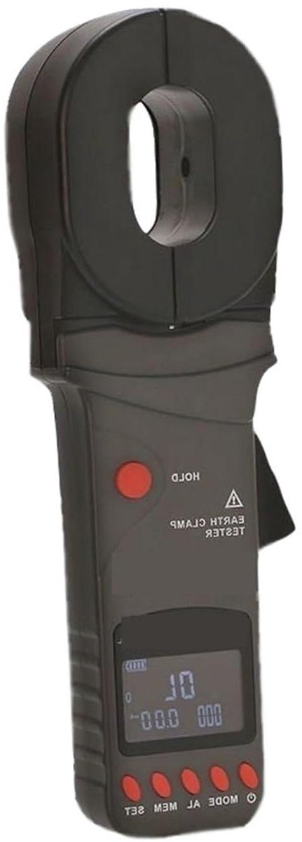 Digitale Aardtester - Klemweerstandsmeter - Bliksembeveiliging Controleren - 1200 Ohm Bereik - 1 kg - FR2000Plus