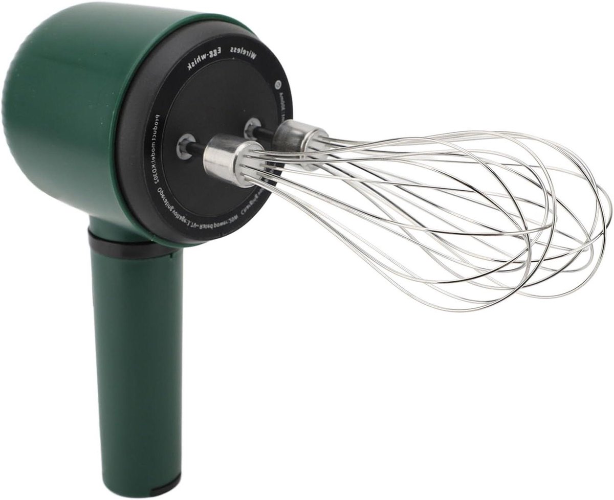 Draadloze Handmixer - Elektrische Klopper - Moeiteloos Bakken - USB Oplaadbaar - 21 x 10 x 10 cm - Wit