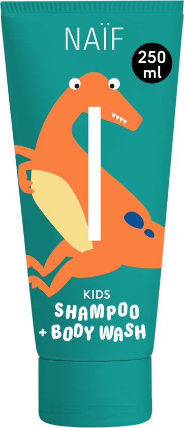 Naïf - 2-in-1 Shampoo & Body Wash - Kids 3+ - Lichaamsverzorging - 0% SLES - Fris & Fruitig - 250 ml