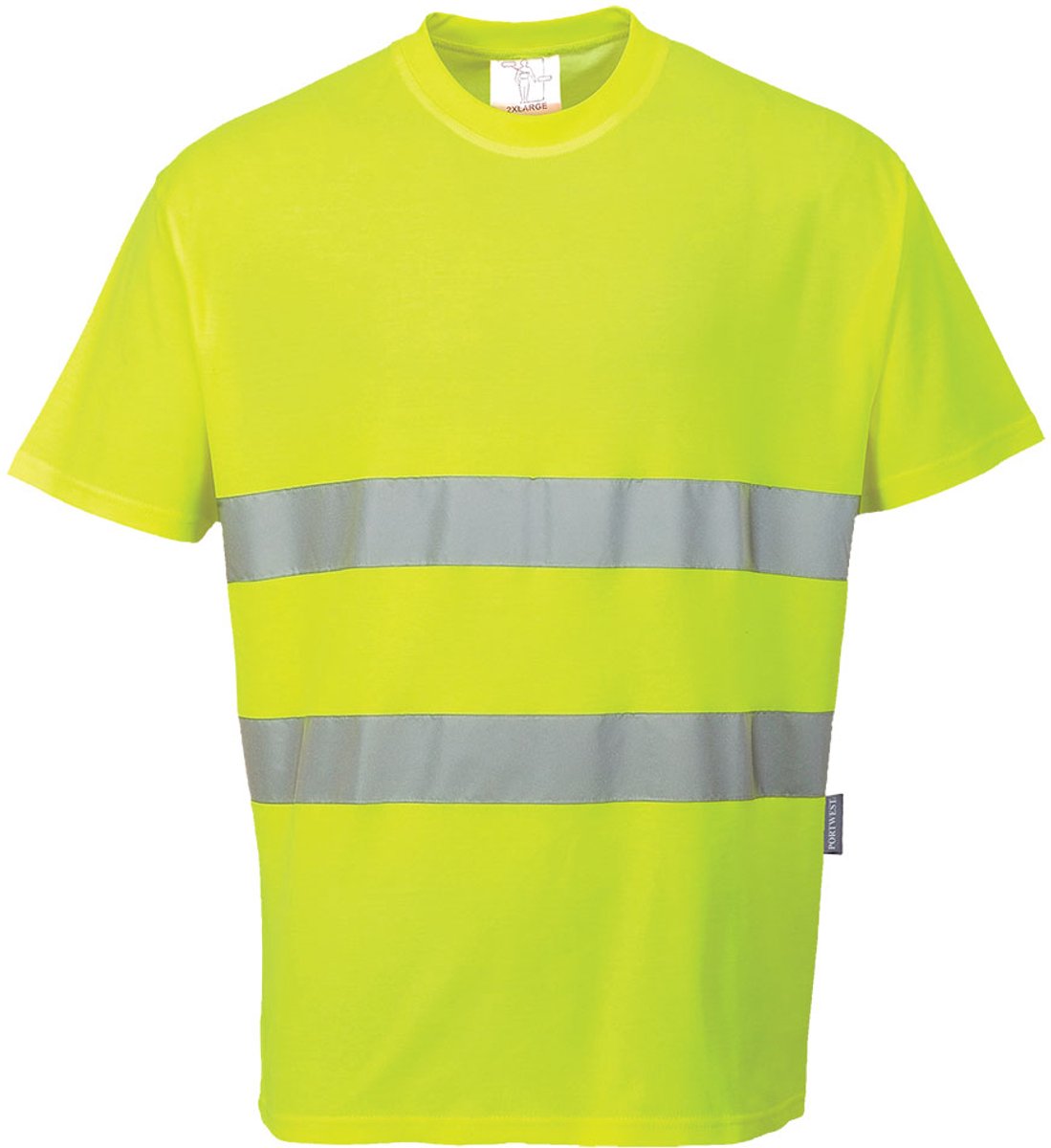 S172 - Katoen Comfort T-Shirt Geel maat S