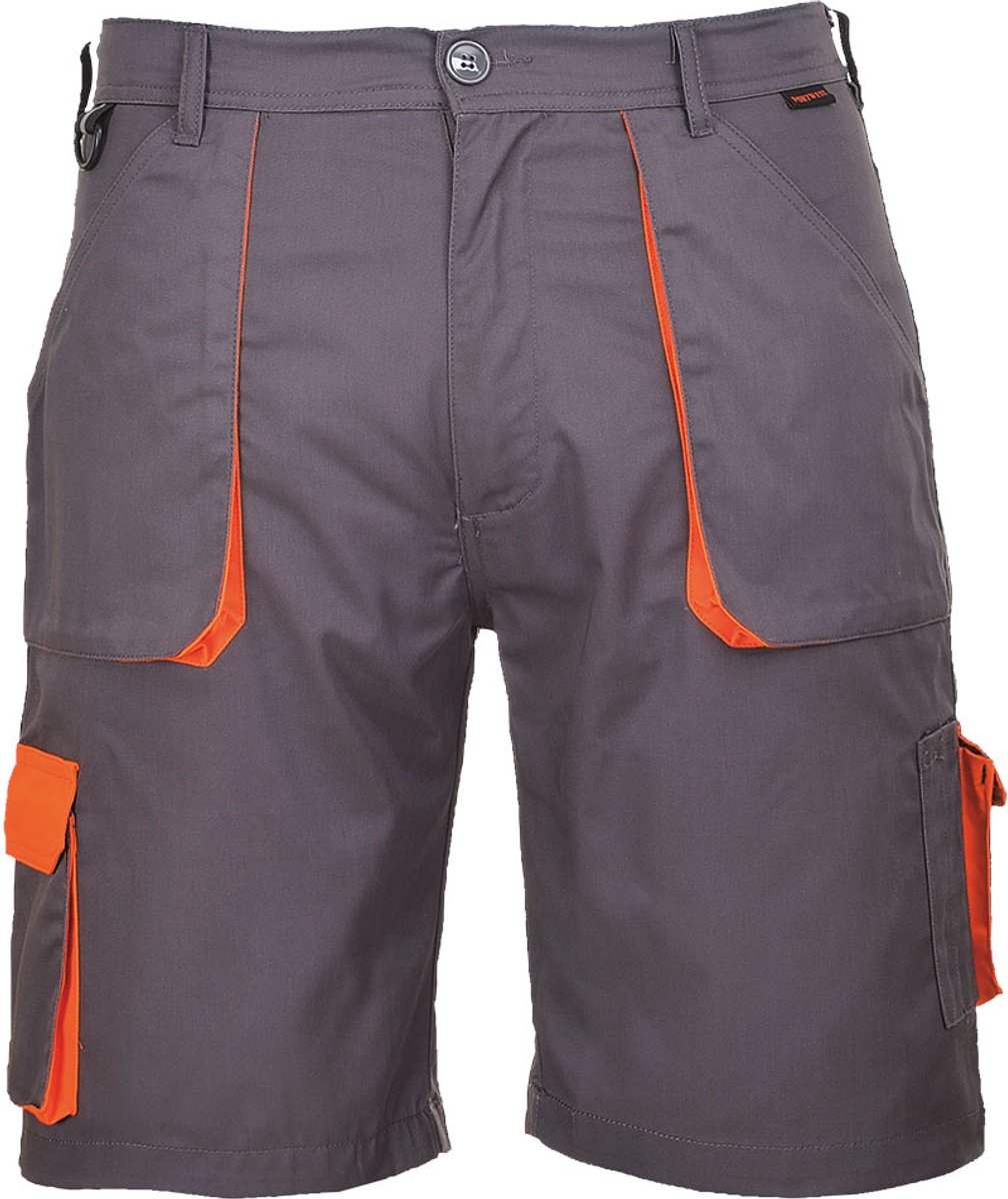 Portwest Portwest Texo Contrast Korte Broek TX14 - Grijs - S