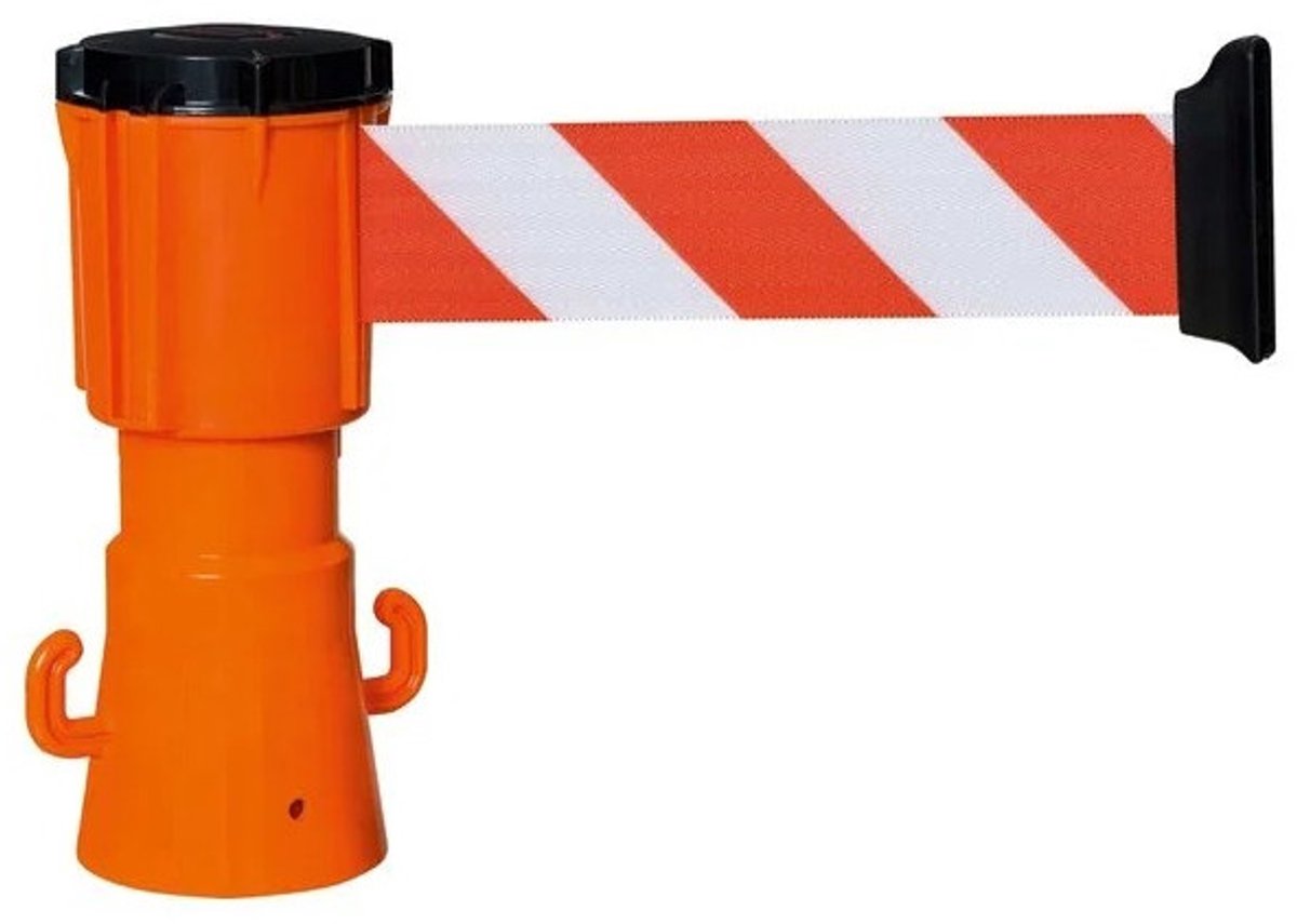 MORION kegelriemcassette - 4000 mm - rood wit Rood wit