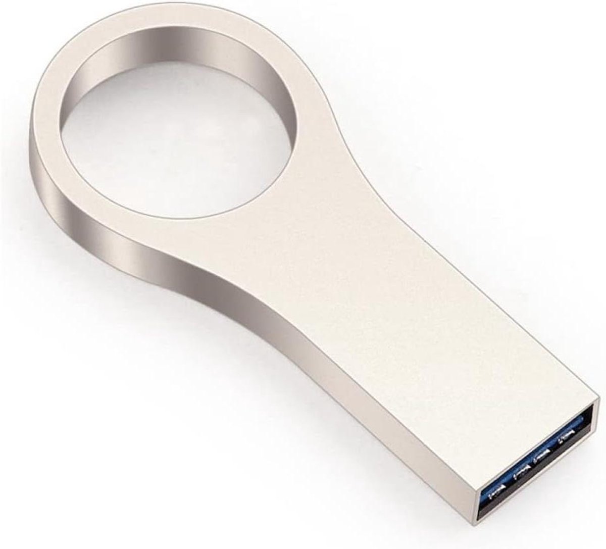 Metalen USB Stick - Geheugenstick Pendrive - Data Opslag - Waterdicht Ontwerp - 64GB Capaciteit - Zilverkleurig