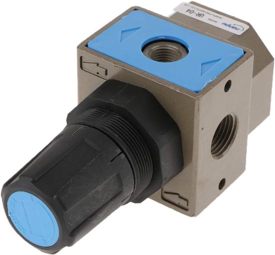 Compressor Drukregelaar - Ventiel Schakelaar - Lucht Drukken - Met Manometer - UR-04 - Zilverkleurig — afbeelding 3