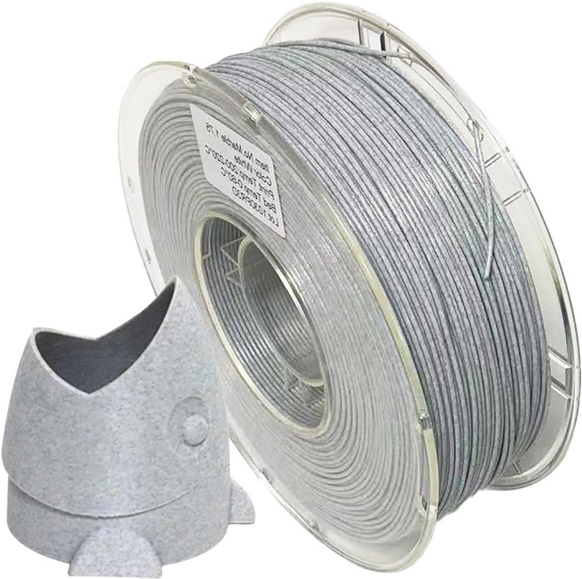 3D Printfilament - PLA Materiaal - Objecten Creëren - Marmer Textuur - 1.75 Mm - Wit