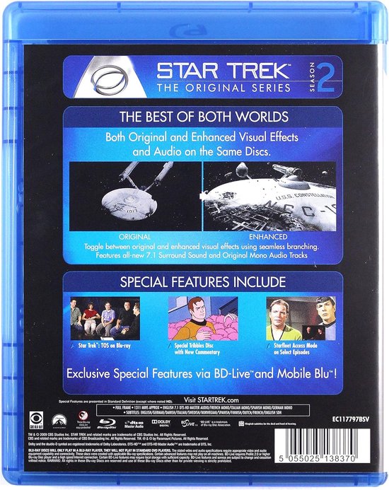 Star Trek: The Original Series Season 2 [7Blu-Ray] [Region B] (Dutch subtitles) — afbeelding 2