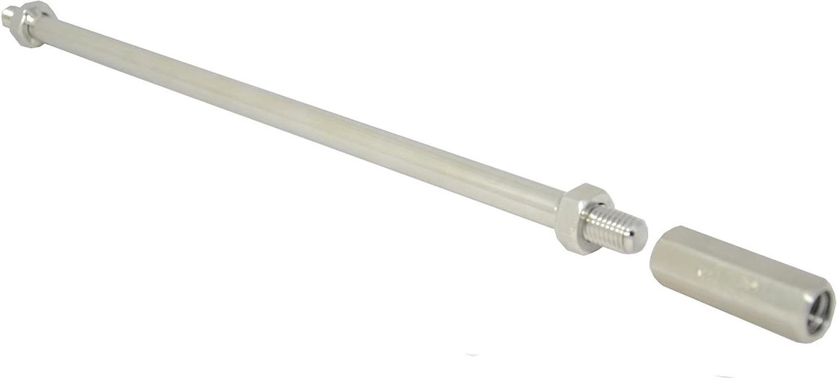 Mixer Verlengstuk RVS Adapter Vaten Mengen Verhoogt Lengte 400 mm Zilverkleurig