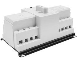 Automatic Transfer Switch, Dual Power, Emergency Power Automatic Emergency Power Switch, White, AC for Hospitals, Shopping Malls, 400 V, 22.5 x 13.7 x 11 cm