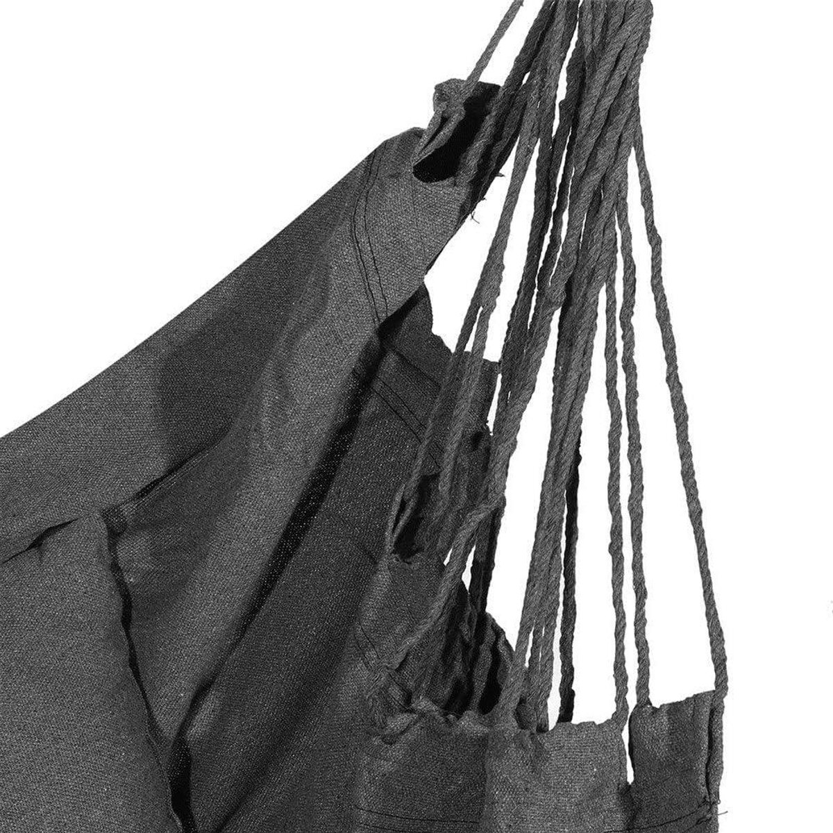 Hangmat Stoel - Schommelstoel Buiten - Ontspannen Buiten - Robuuste Constructie - 100x130cm - Grijs