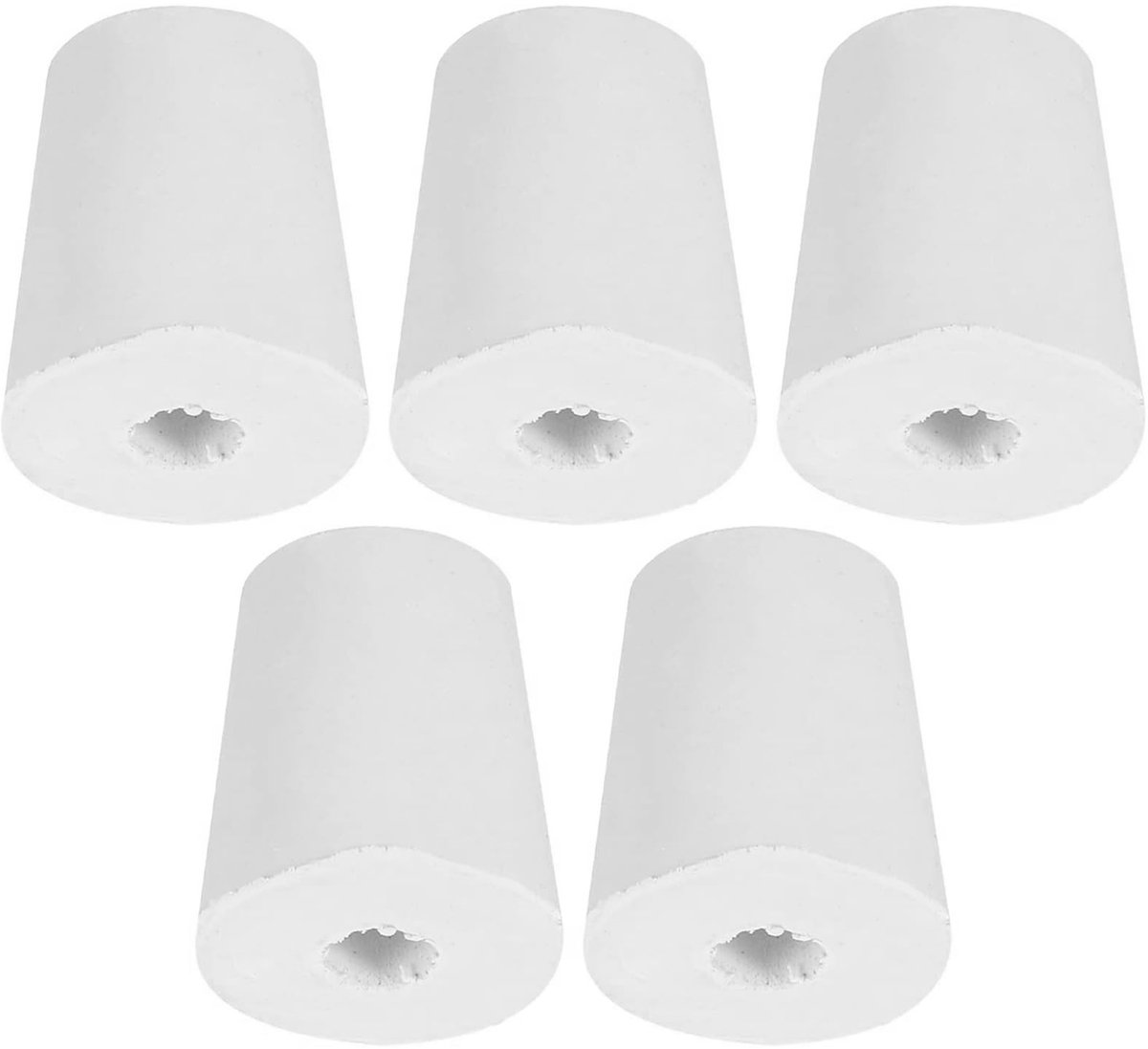 Dailygoods- Rubber Tap - Toelopende Plug 17mm/23mm - 8mm Gat - Reageerbuizen - Bungs Stop - Set van 5 Stuks