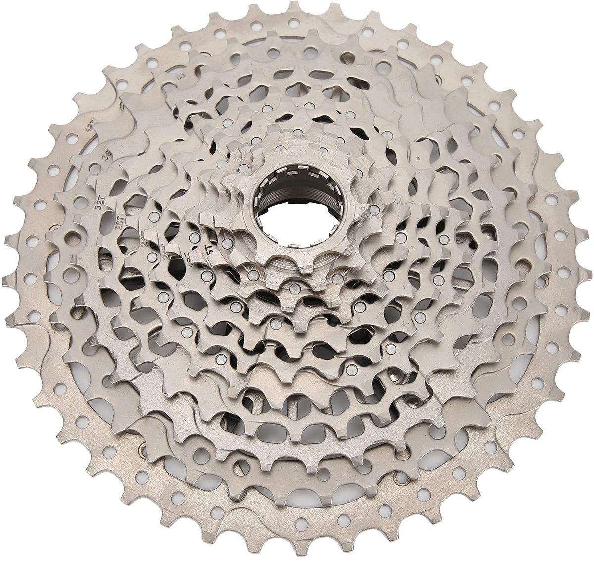 Dailygoods- Cassette 11-speed 9-42T - Ultralicht - Hoogwaardig Staal - Corrosiebestendig - Sterke Slijtvastheid - Elegante Zilveren Afwerking - Vliegwiel