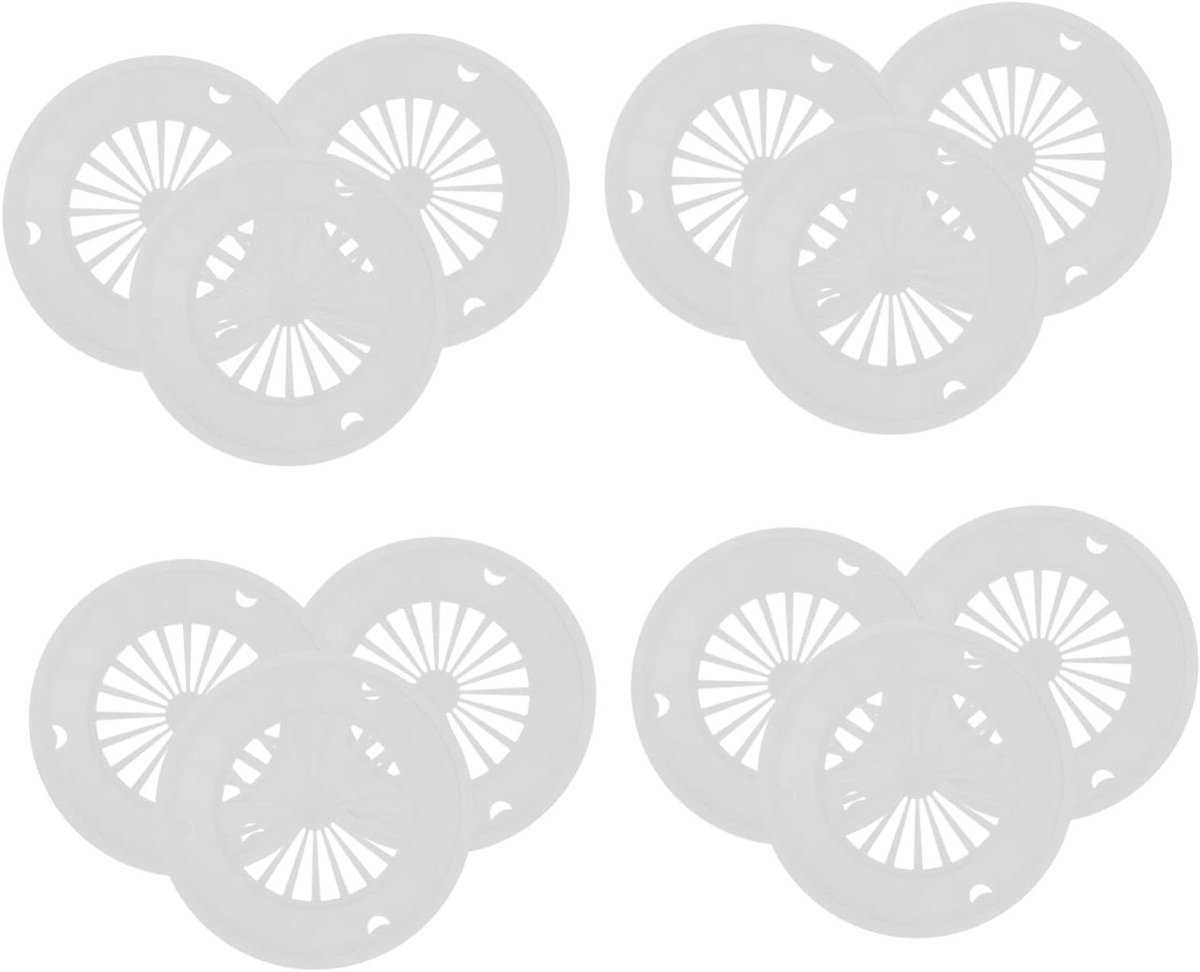 20pcs Holder for Paper Tray Plates Holder Paper Support Round Plate Holder Camping Supplies Picnic Plate Holders Barbecue Trays Party Plate Holder PP