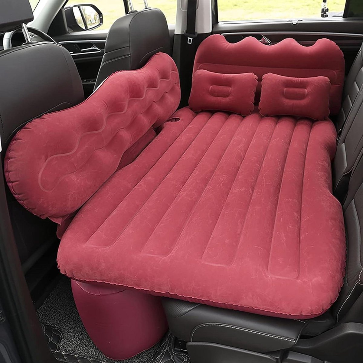 Auto Luchtbed - Opblaasbaar Matras - Reizen en Kamperen - Perfecte Pasvorm SUV - 100 cm breed - Grijs