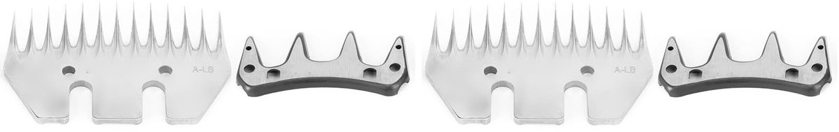 Dailygoods- Schapenschaar Roestvrij Stalen Lemmet - Reserve Snijder - 4 Specificaties - Voor Schapenverzorging - Recht/Gebogen Lemmet - 13/9 Tanden - Schapenscheermachine