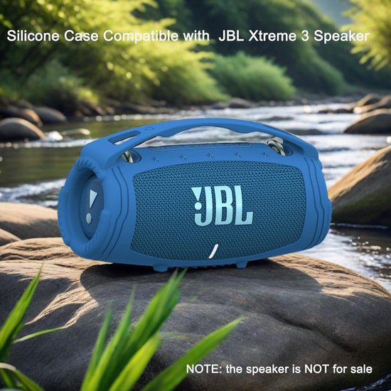Siliconen beschermhoes compatibel met JBL Xtreme 3 draagbare Bluetooth-luidspreker, zachte hoes voor JBL Xtreme 3 Bluetooth-luidspreker (alleen hoes) (blauw) — afbeelding 2