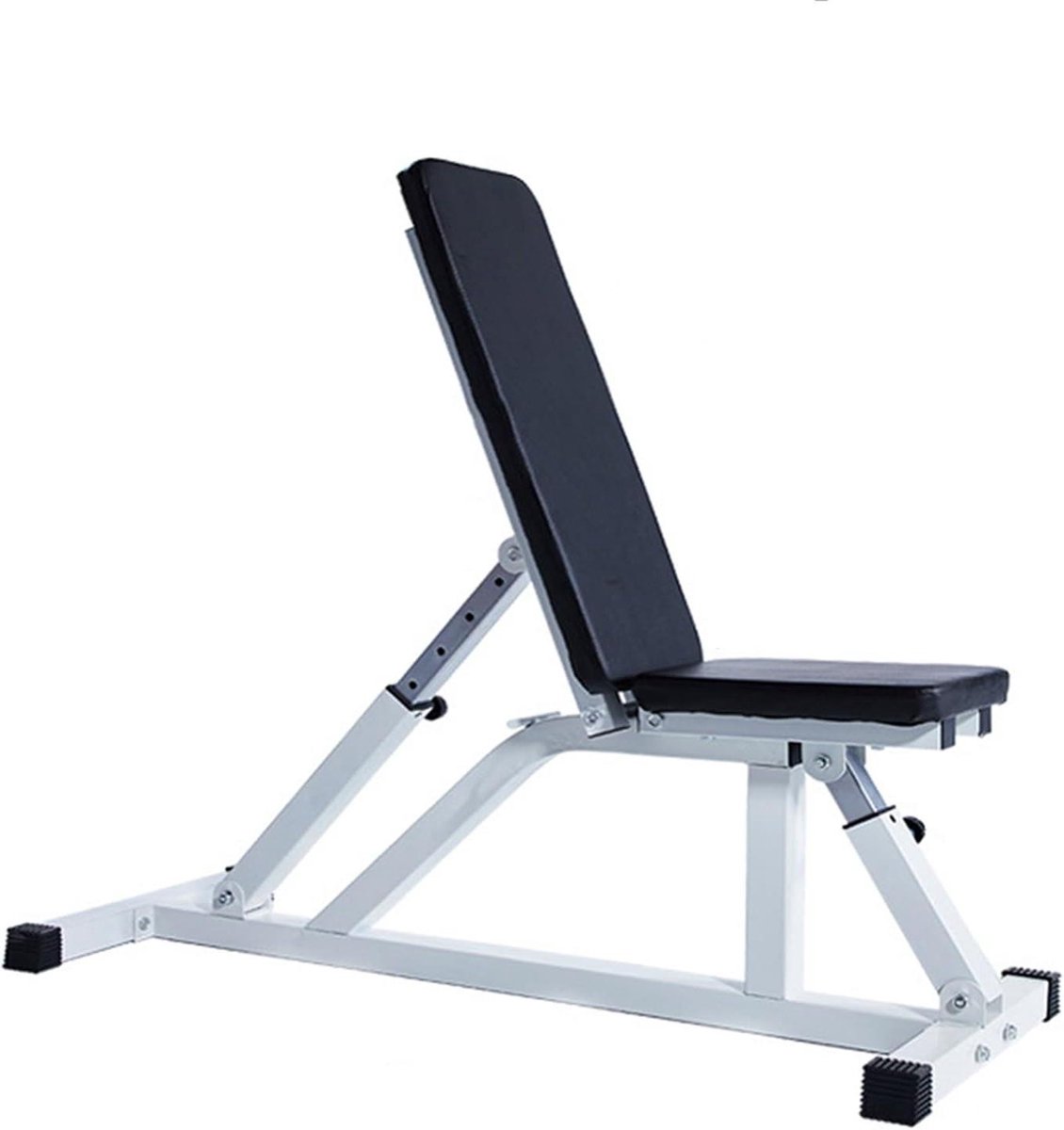 Fitness Bank - Krachtbank Halterbank - Full Body Training - Verstelbare Rugleuning - 300kg Capaciteit - Zwart