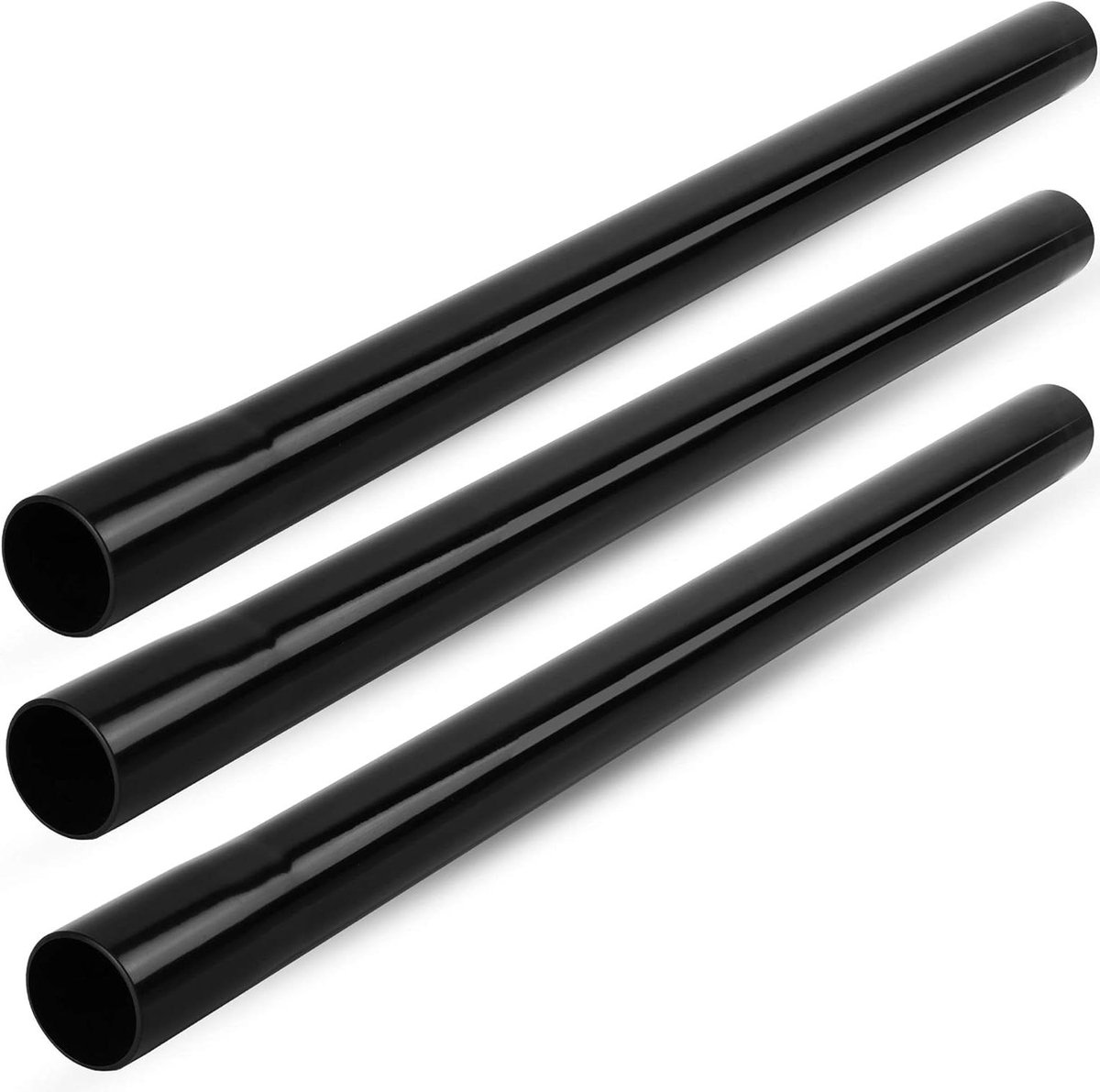 Verlengstukken Stofzuiger - Zuigbuis Set - Schoonmaakbereik Vergroten - Universele Compatibiliteit - 3 Stuks - Zwart